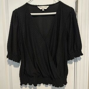 Swiss dot Madewell Top